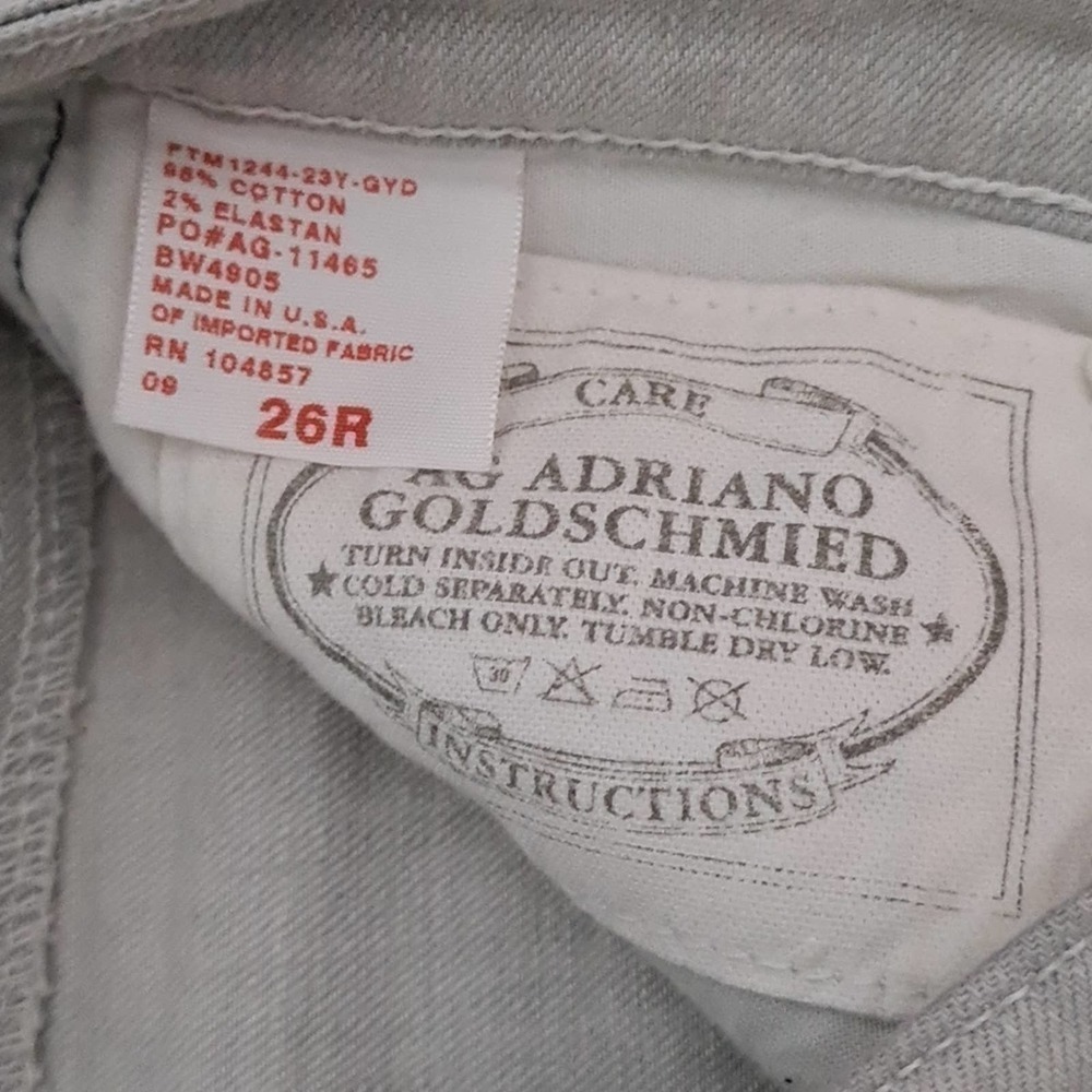 Adriano Goldschmied Distressed Skinny Straight Jeans Size 26‎ - Picture 7 of 12